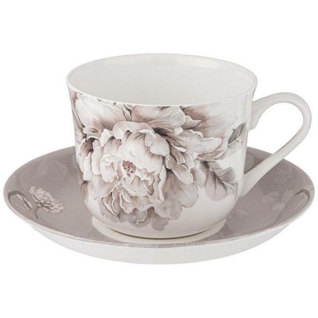 Чайная пара lefard "white flower" 500 мл серая Lefard (415-2118)