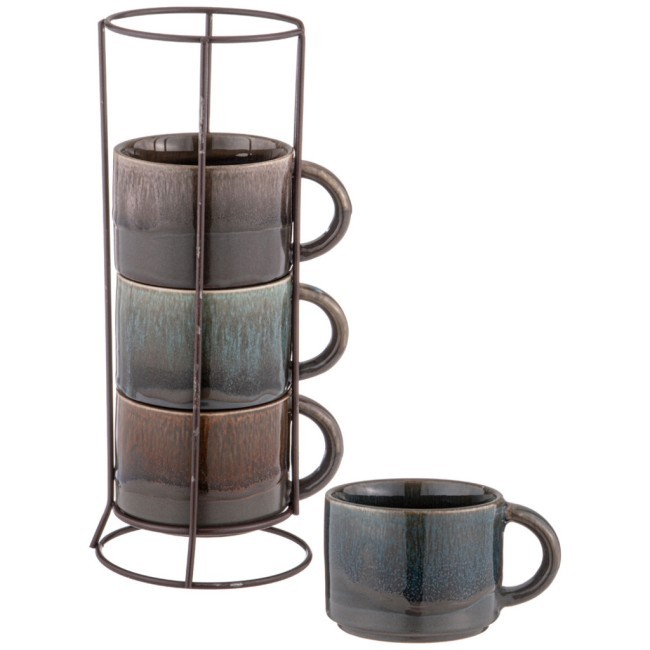 Набор чашек из 4 шт. на металлической подставке 180 мл Lefard (155-775) Набор чашек из 4 шт. на металлической подставке 180 мл Lefard (155-775)