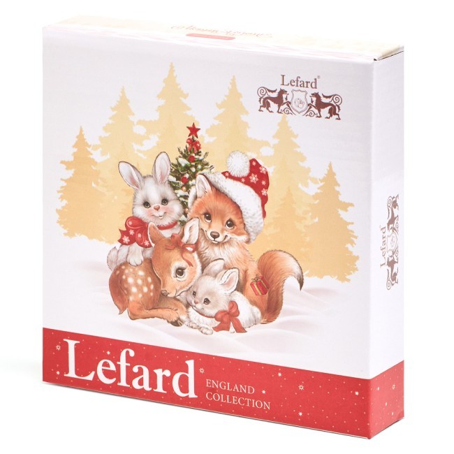 Блюдо lefard "с новым годом!" 16*3,5 см красное Lefard (85-2051-1)