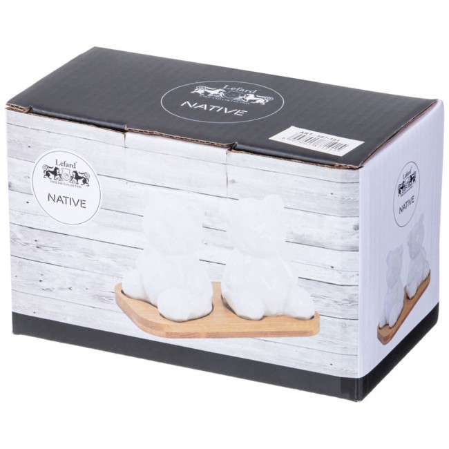 Набор для специй lefard "native" 2 пр. в форме медвежат на дерев. подставке Lefard (587-191) Набор для специй lefard "native" 2 пр. в форме медвежат на дерев. подставке Lefard (587-191)