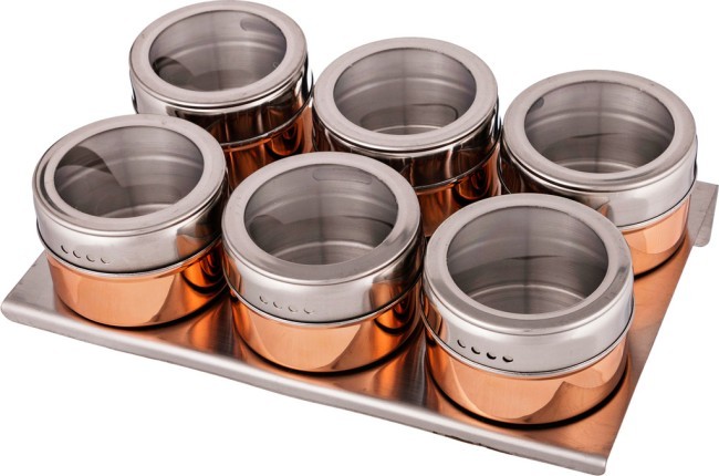 Набор для специй agness "rosso" 7 пр. на магнитах, в т.ч. метал.подставка 20*13*5 см Agness (912-025) Набор для специй agness "rosso" 7 пр. на магнитах, в т.ч. метал.подставка 20*13*5 см Agness (912-025)