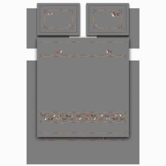 Кпб, king size, "passage" серый,сатин,хлопок 100%,п.240х260-1шт,пр.260х260-1шт,н.50х70-2шт/70х70-2шт Lefard (989-004-04)