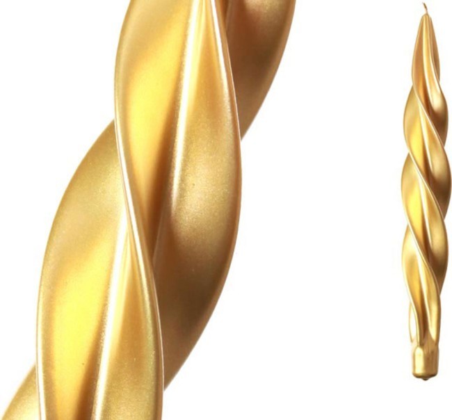 Свеча "моцарт" металлик золото высота=32 см Adpal (348-094) Свеча "моцарт" металлик золото высота=32 см Adpal (348-094)