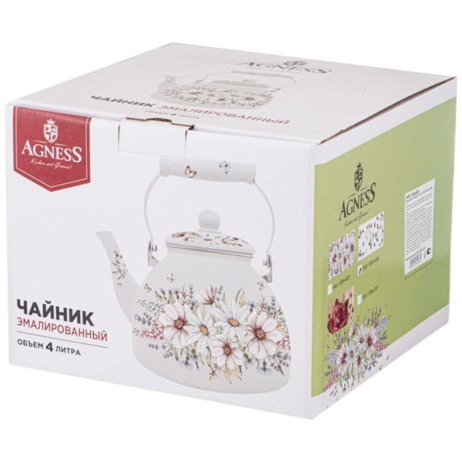 Чайник agness эмалированный серия "дворцовый парк" 4 л Agness (934-433) Чайник agness эмалированный серия "дворцовый парк" 4 л Agness (934-433)