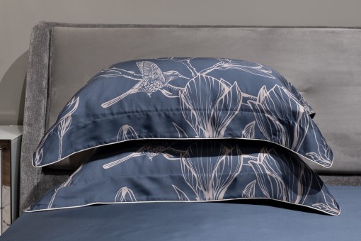 Комплект наволочек принт тенсель синий  50*70 (2шт) (TT-00012238)