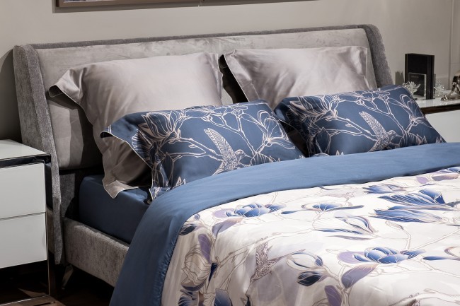 Комплект наволочек принт тенсель синий  50*70 (2шт) (TT-00012238)