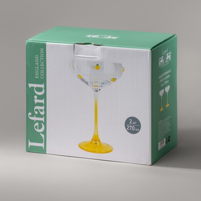 Набор креманок "fruity lemon" из 2 шт. 270 мл Lefard (685-100) Набор креманок "fruity lemon" из 2 шт. 270 мл Lefard (685-100)