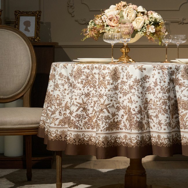 Скатерть круглая " royal garden" 190 см,белый ,100% хлопок ,твил с пропиткой Lefard (850-754-23) Скатерть круглая " royal garden" 190 см,белый ,100% хлопок ,твил с пропиткой Lefard (850-754-23)