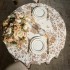 Скатерть круглая " royal garden" 190 см,белый ,100% хлопок ,твил с пропиткой (850-754-23) 