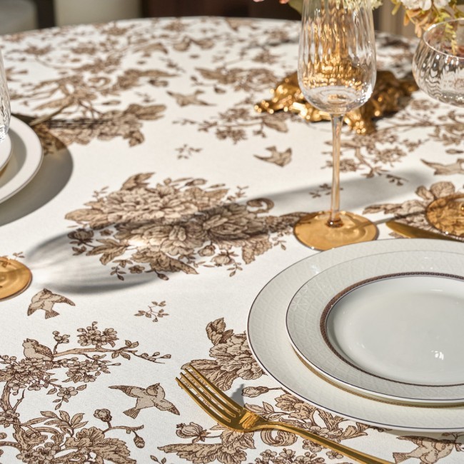 Скатерть круглая "rich garden" 190 см,белый ,100% хлопок ,твил с пропиткой Lefard (850-754-23) Скатерть круглая "rich garden" 190 см,белый ,100% хлопок ,твил с пропиткой Lefard (850-754-23)