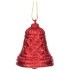 Набор декоративных изделий "колокольчики люрекс" из 2-х шт. высота=7,5 см диаметр= 6 см цвет:красный Lefard (866-122)