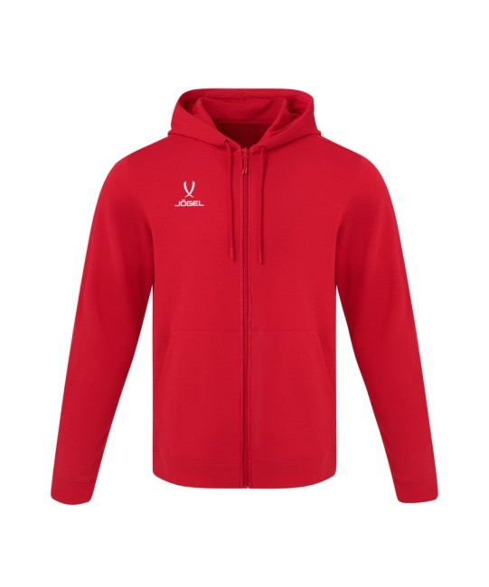 Флисовое худи на молнии JÖGEL ESSENTIAL Cotton Fleece FZ Hoodie, красный (2122130)