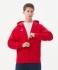 Флисовое худи на молнии JOGEL ESSENTIAL Cotton Fleece FZ Hoodie, красный (2122129)