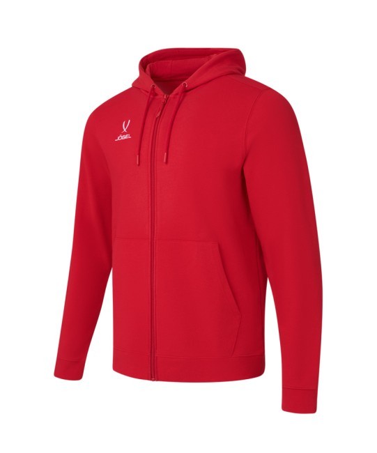 Флисовое худи на молнии JOGEL ESSENTIAL Cotton Fleece FZ Hoodie, красный (2122129)