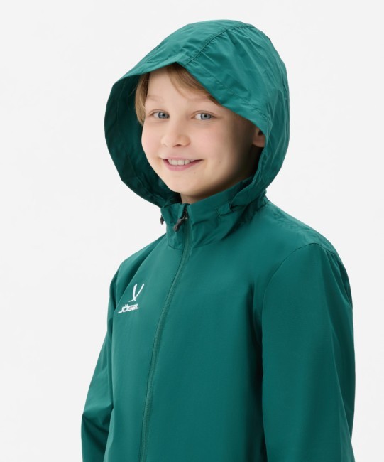 Куртка ветрозащитная JÖGEL DIVISION PerFormPROOF Shower Jacket, темно-зеленый, детский (2120949)