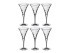 Набор бокалов для вина из 6шт."лаурус" 170 мл.высота=18 см. RCR (305-016)
