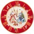 Тарелка обеденная lefard "часы" 26см красная Lefard (85-1718)