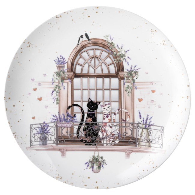 Набор посуды обеденный lefard "лавандовые коты" на 4 пер. 16 пр. Lefard (425-170)