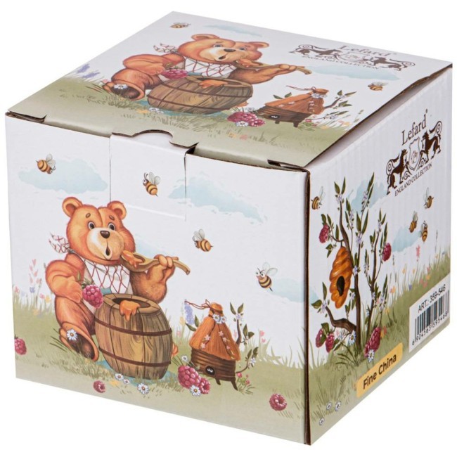 Баночка с силиконовой крышкой "мед" 300 мл Lefard (359-546)