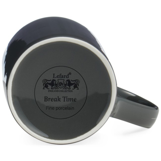Кружка lefard "break time" 300 мл темно-серая Lefard (86-2509) Кружка lefard "break time" 300 мл темно-серая Lefard (86-2509)