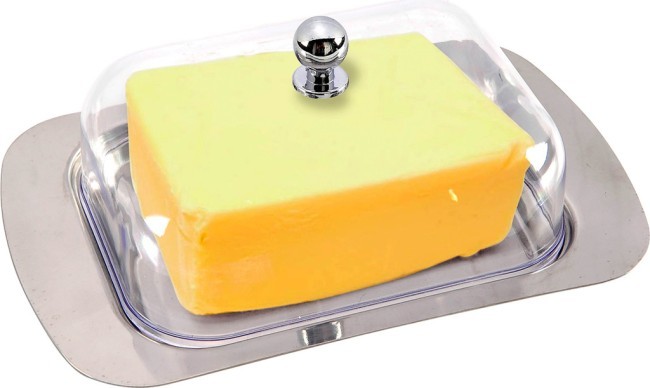 Масленка agness с пластиковой крышкой 19*7*12 см нжс Agness (912-001)