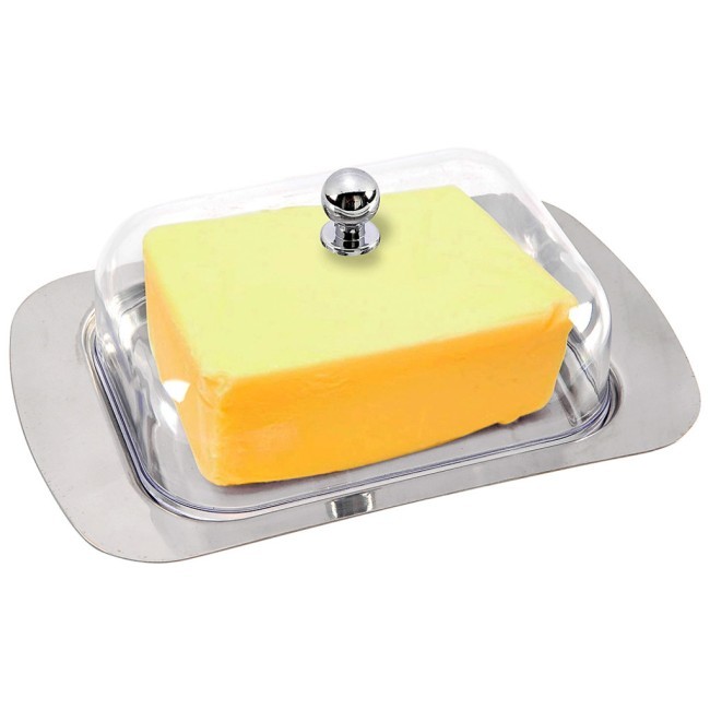 Масленка agness с пластиковой крышкой 19*7*12 см нжс Agness (912-001)