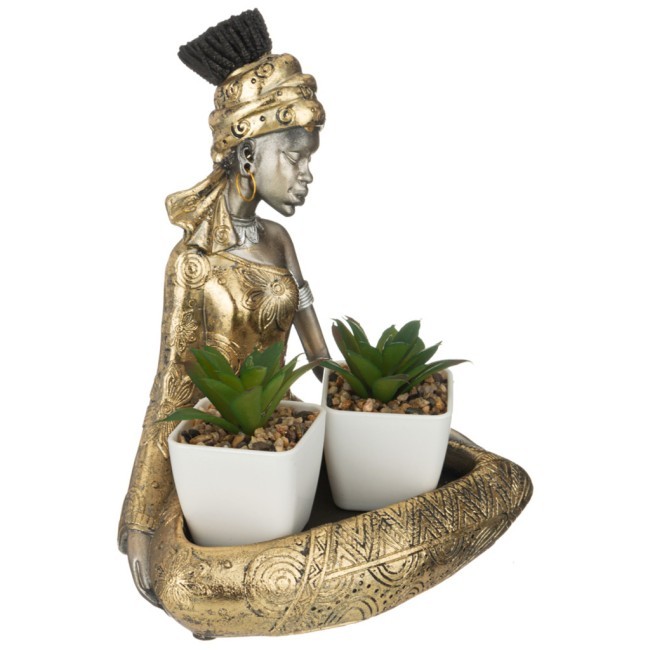 Подставка декоративная для мелочей "африканка" 17*13,5*20,5 см Lefard (146-1803)