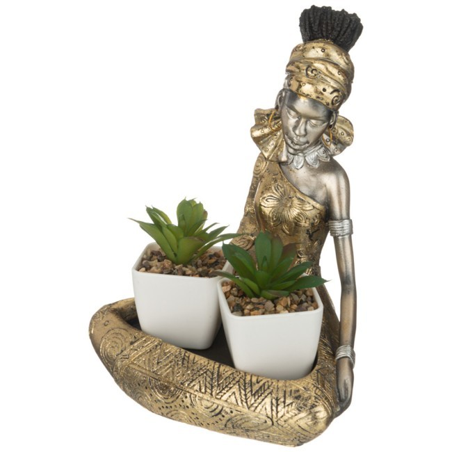 Подставка декоративная для мелочей "африканка" 17*13,5*20,5 см Lefard (146-1803)