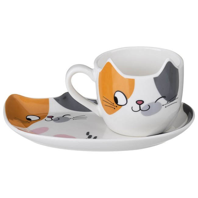 Набор для завтрака lefard "cat", 2 пр.: кружка 190 мл, тарелка 18*12 см Lefard (260-1117) Набор для завтрака lefard "cat", 2 пр.: кружка 190 мл, тарелка 18*12 см Lefard (260-1117)