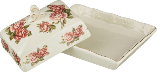 Маслёнка lefard "корейская роза" 15*13*9 см Lefard (69-1728) Маслёнка lefard "корейская роза" 15*13*9 см Lefard (69-1728)