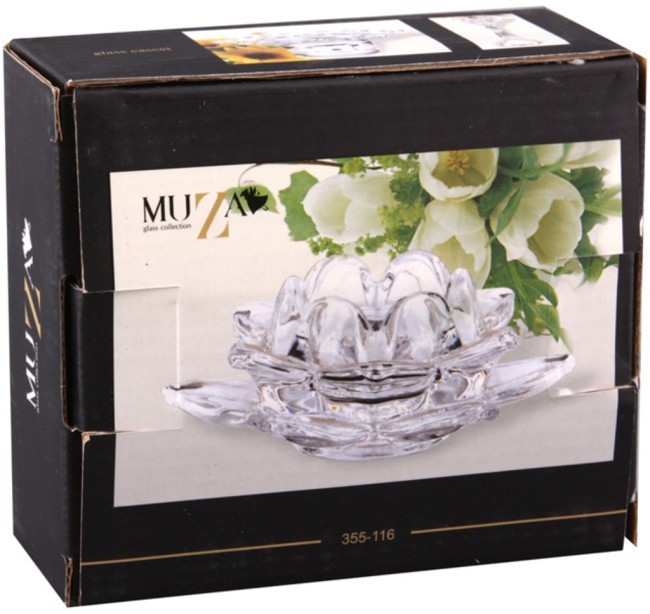 Подсвечник "лотос" 12*12*5 см. коллекция "muza" Lefard (355-116)