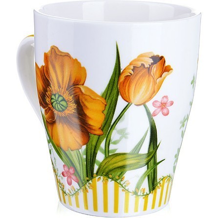 Кружка 340мл Цветы подар/упак LR (28231-3)
