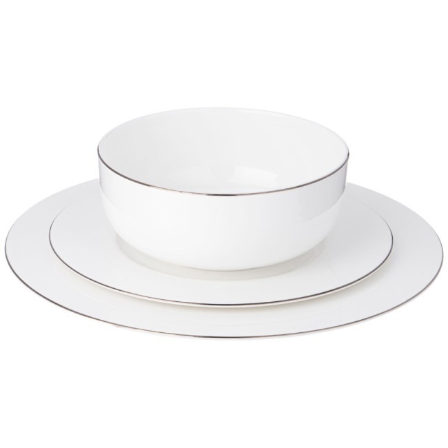 Набор посуды обеденный lefard "кристал'' платинум на 6 пер. 18 пр. Lefard (414-059)