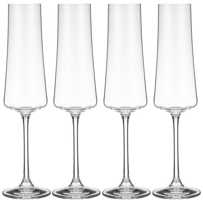 Набор бокалов для шампанского из 4 шт. "xtra" 210 мл Crystalex (674-903)