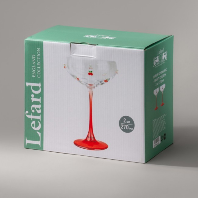 Набор креманок "fruity cherry" из 2 шт. 270 мл Lefard (685-101) Набор креманок "fruity cherry" из 2 шт. 270 мл Lefard (685-101)