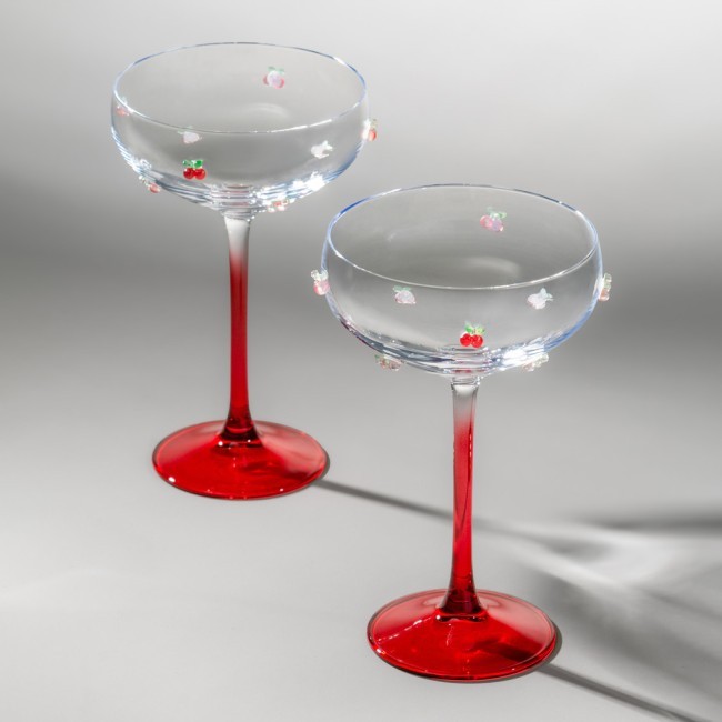 Набор креманок "fruity cherry" из 2 шт. 270 мл Lefard (685-101) Набор креманок "fruity cherry" из 2 шт. 270 мл Lefard (685-101)