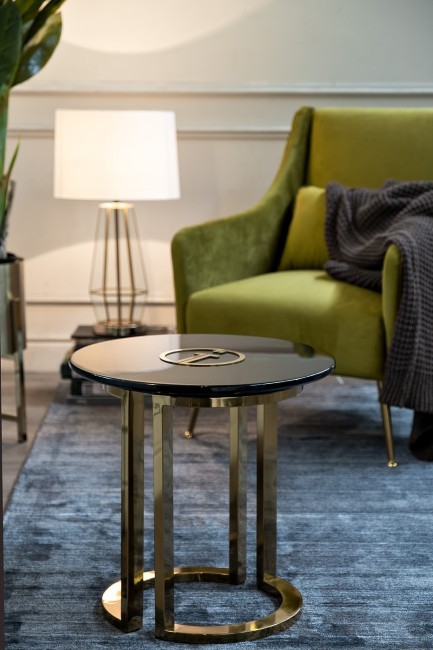 Стол журнальный D'Oro Garda Decor черный мрам. d50*50см (TT-00005187) Стол журнальный D'Oro Garda Decor черный мрам. d50*50см (TT-00005187)