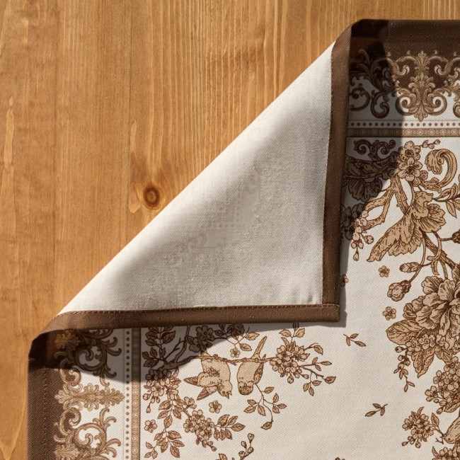 Дорожка "rich garden" 40х146см ,белый ,100% хлопок ,твил с пропиткой Lefard (850-754-3)