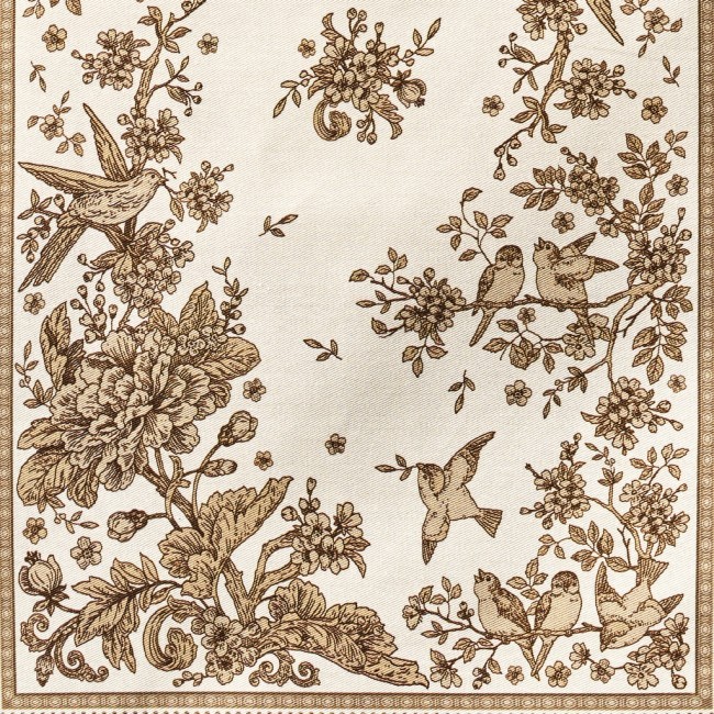 Дорожка "rich garden" 40х146см ,белый ,100% хлопок ,твил с пропиткой Lefard (850-754-3)
