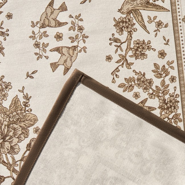 Дорожка "rich garden" 40х146см ,белый ,100% хлопок ,твил с пропиткой Lefard (850-754-3)