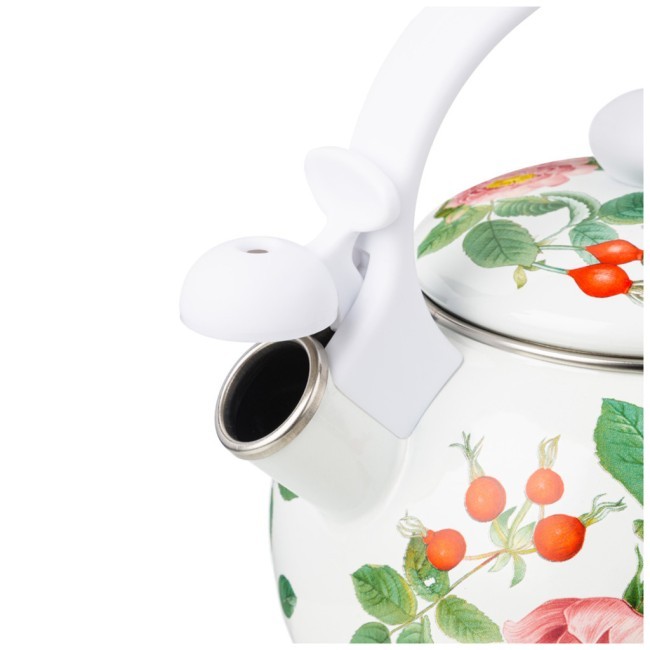 Чайник agness эмалированный со свистком серия "шиповник", 2,2л, индукционное дно Agness (934-579)