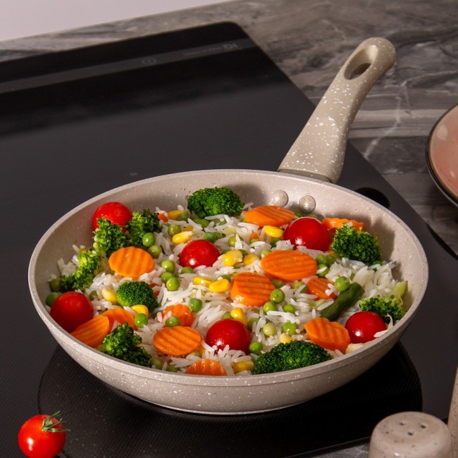 Сковорода agness с антипригарным покрытием "latte", 22х4,5см Agness (932-501)