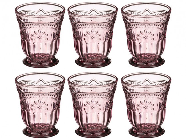 Набор стаканов для воды из 6 шт."марсала" 250 мл. высота=10 см. (кор=6набор.) Lefard (228-043)