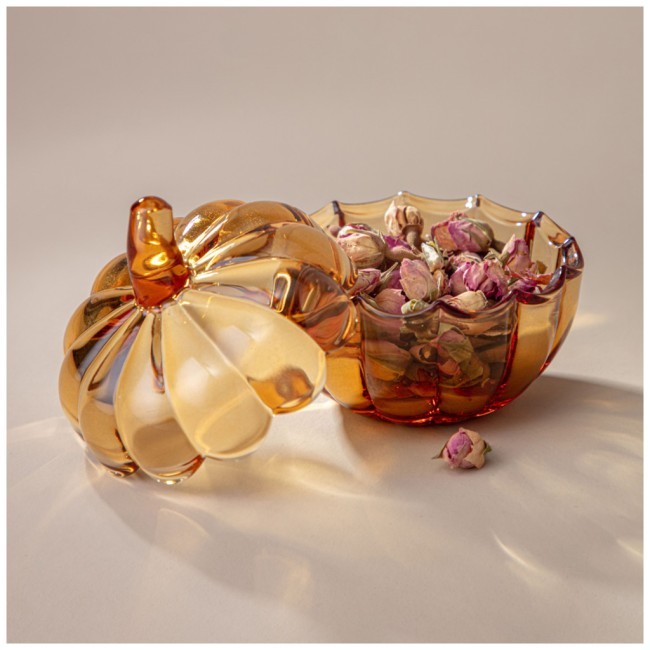 Емкость для хранения с крышкой "тыква" 10х10х10 см Lefard (355-333)