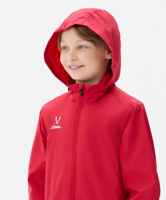 Куртка ветрозащитная JÖGEL DIVISION PerFormPROOF Shower Jacket, красный, детский (2120945)