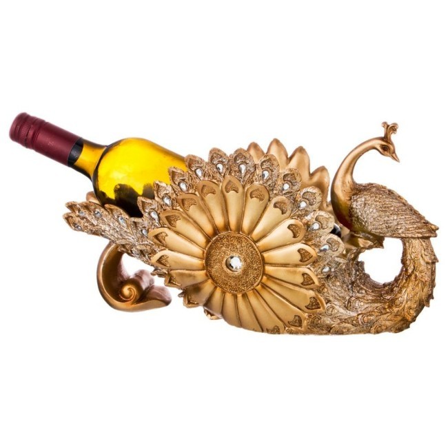 Подставка под бутылку "павлин" 34,5*14*18 см. серия "махараджи" Lefard (146-1386)