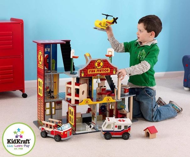 Набор Пожарно-Спасательная станция Kidkraft Делюкс (63214_KE) Набор Пожарно-Спасательная станция Kidkraft Делюкс (63214_KE)