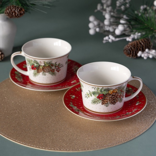 Чайный набор lefard "celebration" на 2 пер. 4 пр. 250 мл Lefard (760-817-1)