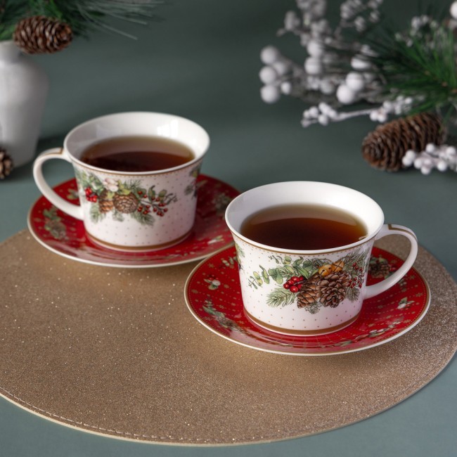 Чайный набор lefard "celebration" на 2 пер. 4 пр. 250 мл Lefard (760-817-1)