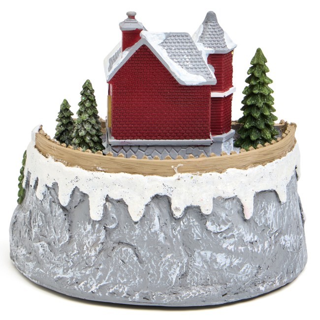 Музыкальная статуэтка "загородный домик" с led-подсветкой 19,5х19,5х17,5 см Lefard (146-2228)